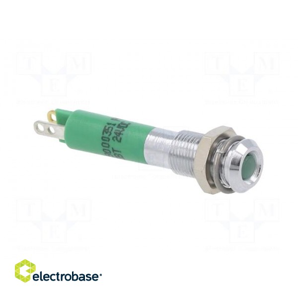 Indicator: LED | superflat | green | 24VDC | Ø6mm | IP40 | metal,plastic paveikslėlis 8