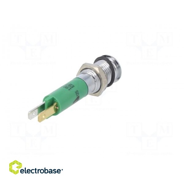 Indicator: LED | superflat | green | 24VDC | Ø8mm | IP40 | metal,plastic image 6