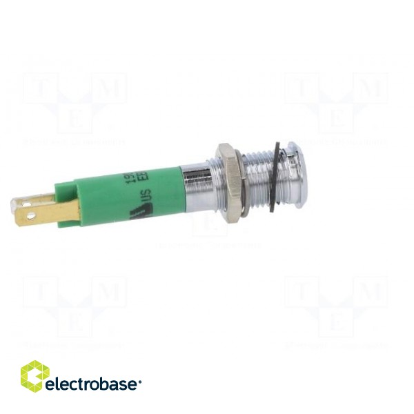 Indicator: LED | superflat | green | 24VDC | Ø8mm | IP40 | metal,plastic image 7