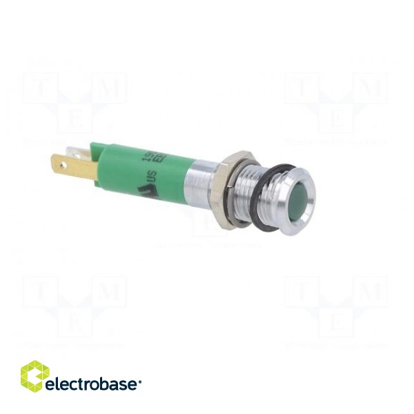 Indicator: LED | superflat | green | 24VDC | Ø8mm | IP40 | metal,plastic image 8
