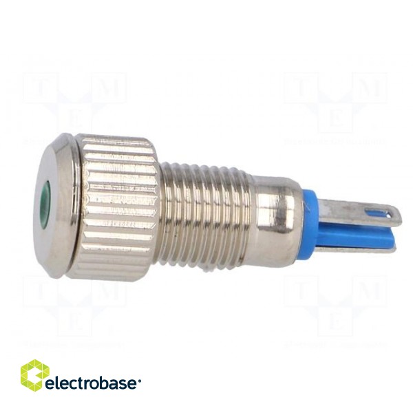 Indicator: LED | flat | 24VDC | Cutout: Ø8mm | IP67 | for soldering фото 3