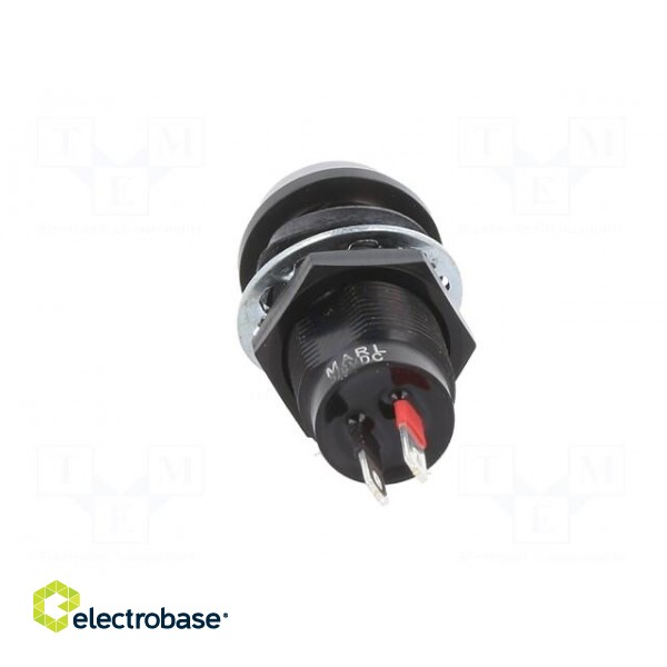 Indicator: LED | flat | green | 5÷6VDC | Ø12.7mm | IP67 | ØLED: 10mm image 5