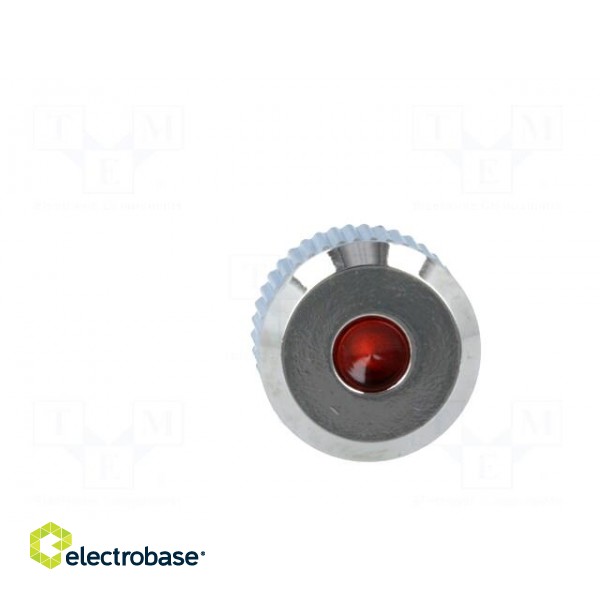 Indicator: LED | flat | 12VDC | Cutout: Ø8mm | IP67 | for soldering paveikslėlis 9