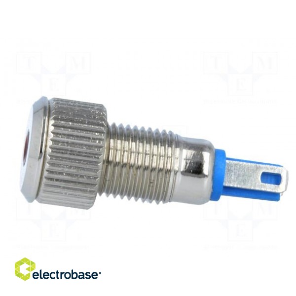 Indicator: LED | flat | 12VDC | Cutout: Ø8mm | IP67 | for soldering image 3