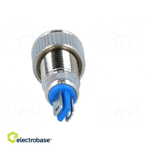 Indicator: LED | flat | 12VDC | Cutout: Ø8mm | IP67 | for soldering paveikslėlis 5