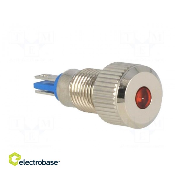 Indicator: LED | flat | 24VDC | Cutout: Ø8mm | IP67 | for soldering фото 8