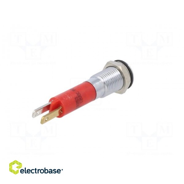 Indicator: LED | superflat | red | 12VDC | Ø8mm | IP40 | metal,plastic фото 6