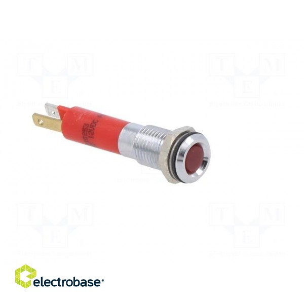 Indicator: LED | superflat | red | 12VDC | Ø8mm | IP40 | metal,plastic фото 8