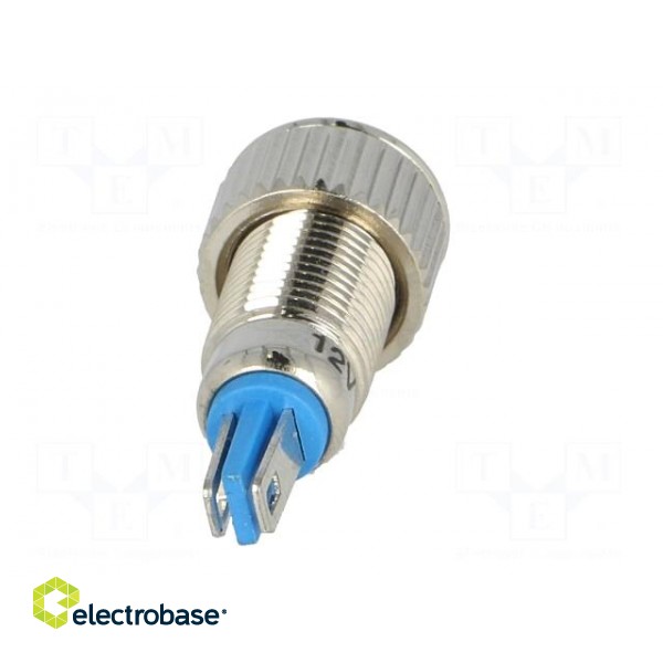 Indicator: LED | flat | 12VDC | Cutout: Ø8mm | IP67 | for soldering фото 5