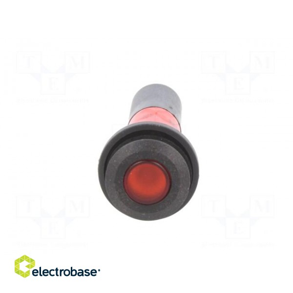 Indicator: LED | flat | red | 130VDC | Ø16mm фото 9