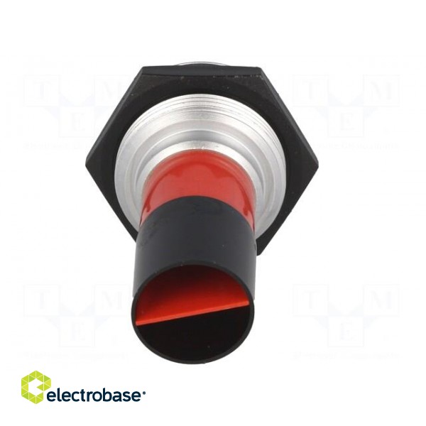 Indicator: LED | flat | 230VAC | Cutout: Ø30.2mm | IP67 | brass image 5