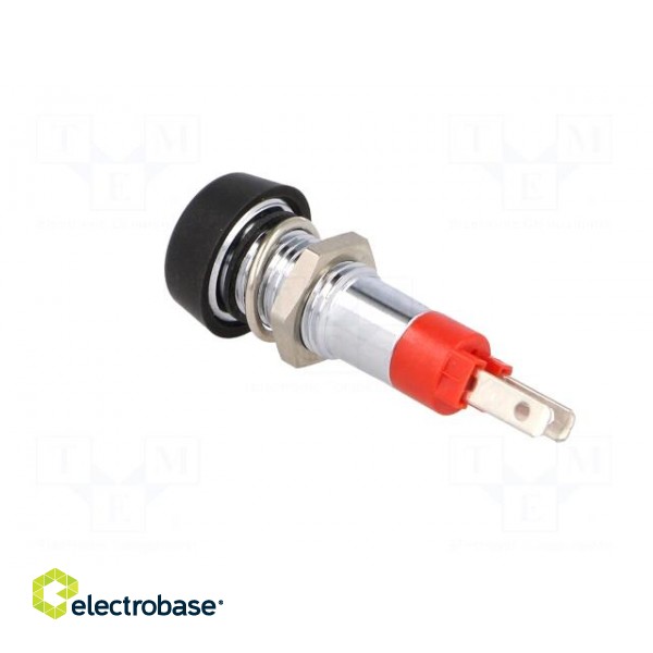 Indicator: LED | flat | red | 24÷28VDC | 24÷28VAC | Ø8.2mm | IP67 | brass image 4
