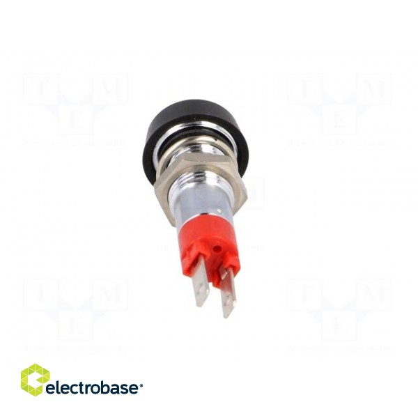 Indicator: LED | flat | red | 24÷28VDC | 24÷28VAC | Ø8.2mm | IP67 | brass image 5