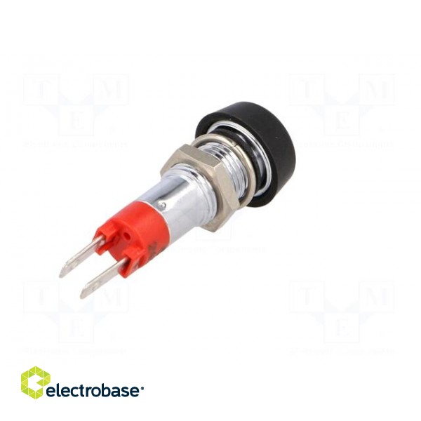 Indicator: LED | flat | red | 24÷28VDC | 24÷28VAC | Ø8.2mm | IP67 | brass image 6