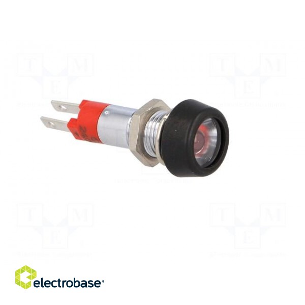 Indicator: LED | flat | red | 24÷28VDC | 24÷28VAC | Ø8.2mm | IP67 | brass image 8