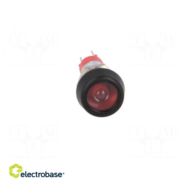 Indicator: LED | flat | red | 24÷28VDC | 24÷28VAC | Ø8.2mm | IP67 | brass image 9