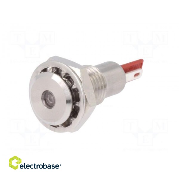 Indicator: LED | flat | 24VDC | Cutout: Ø12.1mm | IP67 | stainless steel image 2