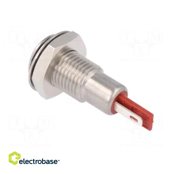Indicator: LED | flat | 24VDC | Cutout: Ø12.1mm | IP67 | stainless steel image 4