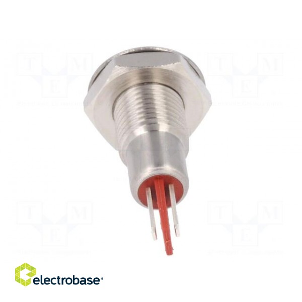 Indicator: LED | flat | 24VDC | Cutout: Ø12.1mm | IP67 | stainless steel фото 5