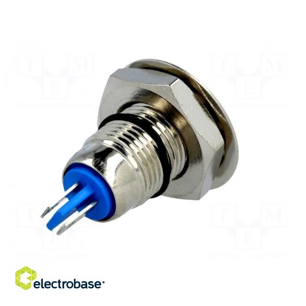 Indicator: LED | flat | 24VDC | Cutout: Ø12mm | IP67 | for soldering image 6
