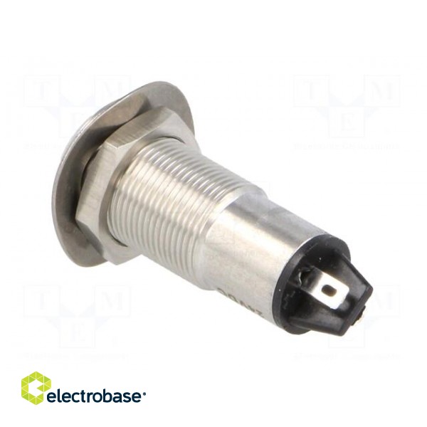 Indicator: LED | flat | 24VDC | Cutout: Ø13mm | IP67 | stainless steel image 4