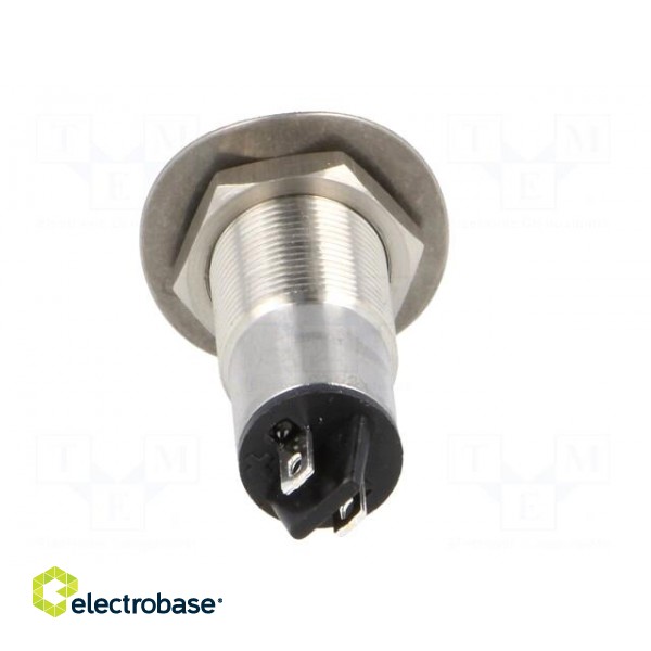 Indicator: LED | flat | 24VDC | Cutout: Ø13mm | IP67 | stainless steel image 5