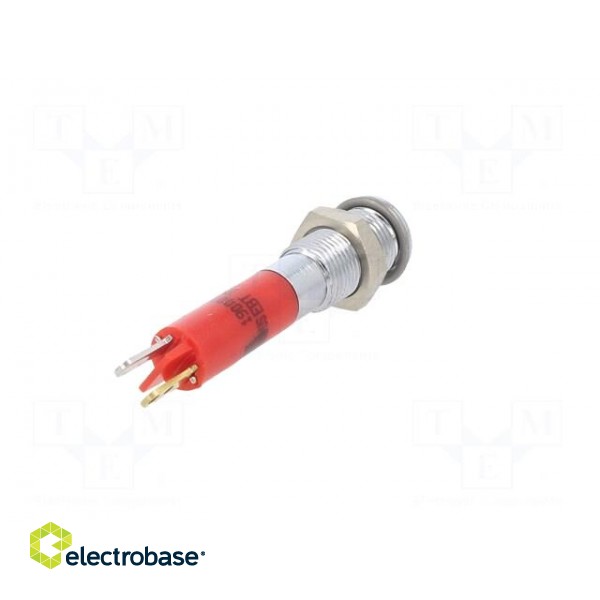 Indicator: LED | superflat | red | 24VDC | Ø6mm | IP40 | metal,plastic image 6