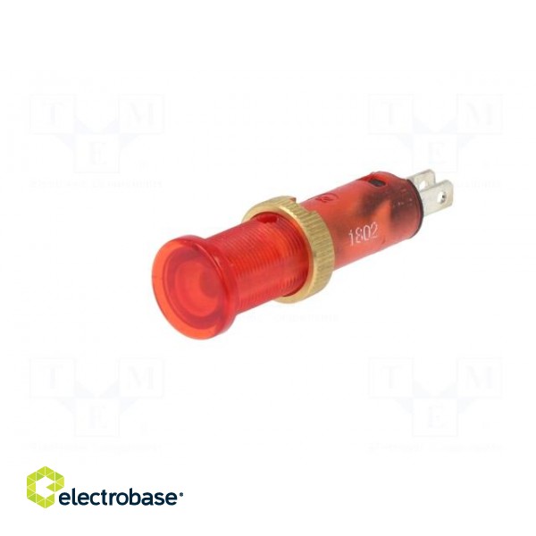 Indicator: LED | flat | 24VDC | Cutout: Ø8mm | IP40 | plastic image 2