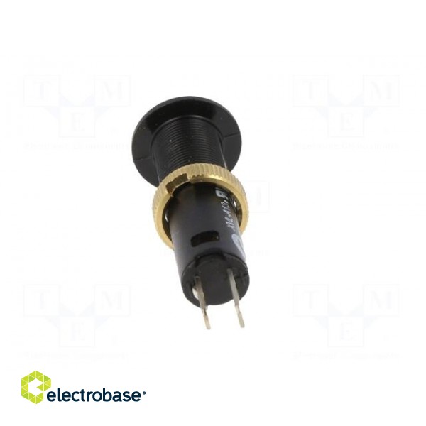 Indicator: LED | flat | 24VDC | Cutout: Ø8mm | IP40 | plastic | Body: black image 5