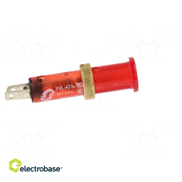 Indicator: LED | flat | 24VDC | Cutout: Ø8mm | IP40 | plastic image 7