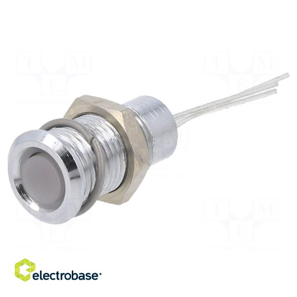 Indicator: LED | flat | red/green/yellow | 2.1VDC,2.2VDC | Ø8mm | metal image 1