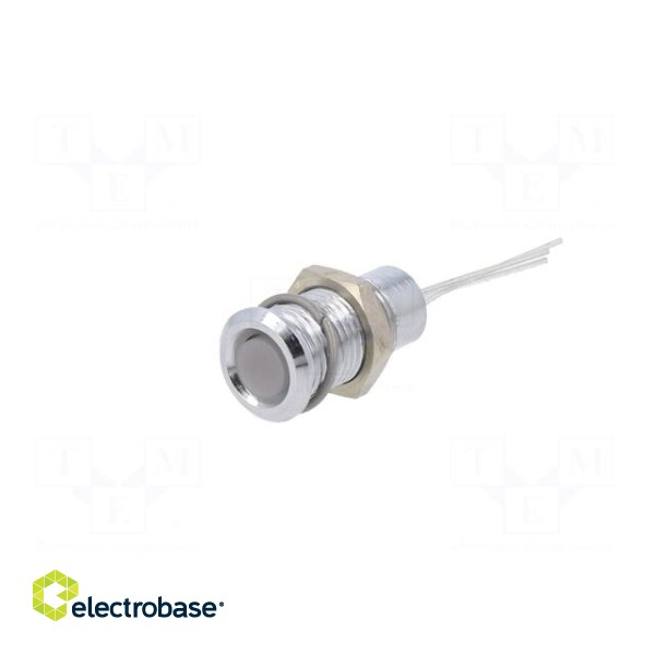 Indicator: LED | flat | red/green/yellow | 2.1VDC,2.2VDC | Ø8mm | metal image 2