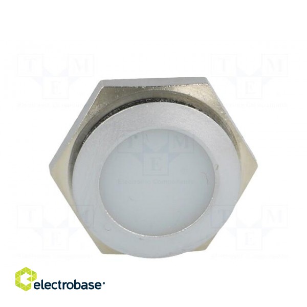Indicator: LED | flat | 12÷14VDC | Cutout: Ø22mm | IP67 | metal image 9