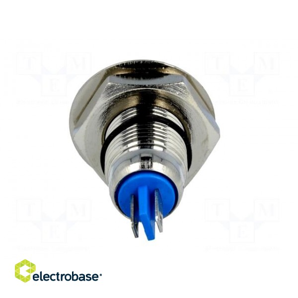 Indicator: LED | flat | 24VDC | Cutout: Ø12mm | IP67 | for soldering image 5