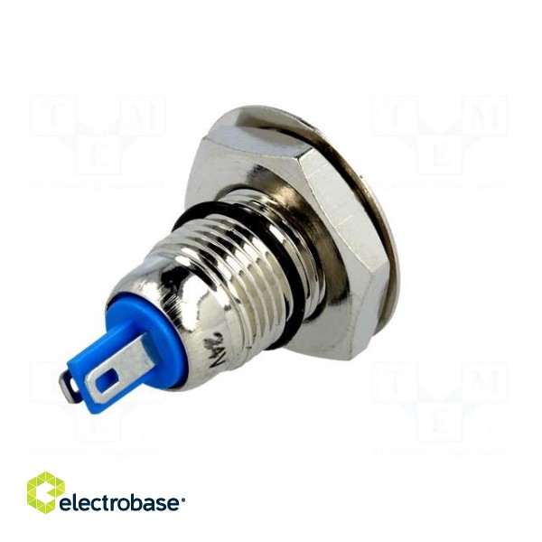 Indicator: LED | flat | 24VDC | Cutout: Ø12mm | IP67 | for soldering image 6