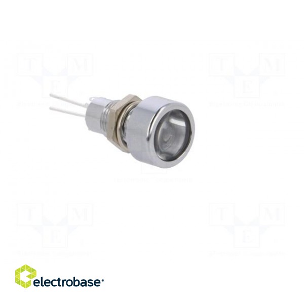Indicator: LED | flat | Cutout: Ø8.2mm | IP67 | for PCB | brass | ØLED: 5mm фото 8