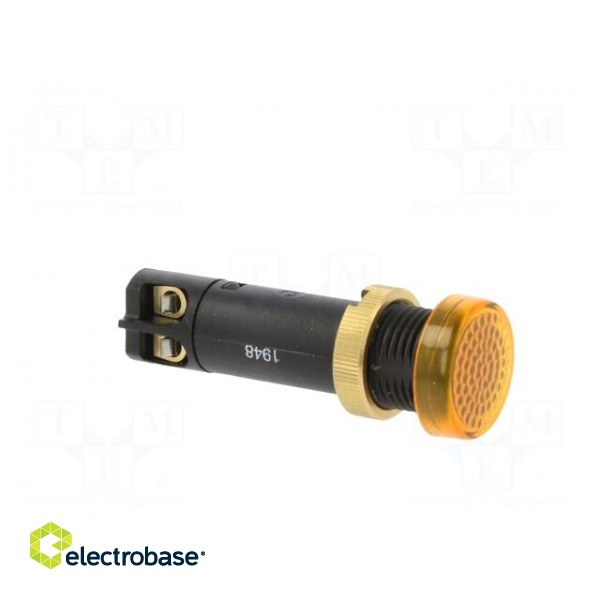 Indicator: LED | flat | yellow | 12VDC | Ø12mm | IP40 | screw terminals image 8
