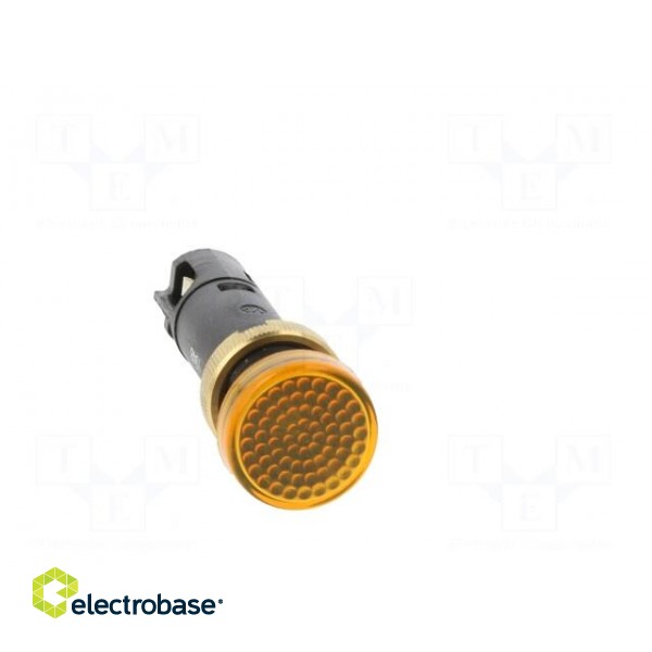 Indicator: LED | flat | yellow | 12VDC | Ø12mm | IP40 | screw terminals paveikslėlis 9