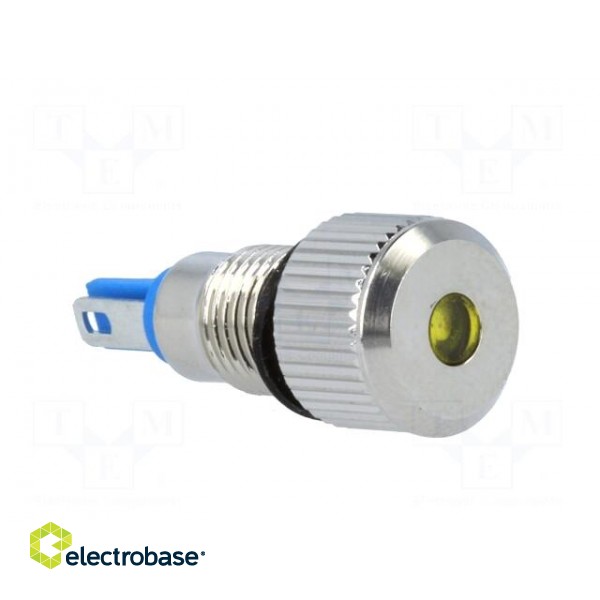 Indicator: LED | flat | 12VDC | Cutout: Ø8mm | IP67 | for soldering фото 8