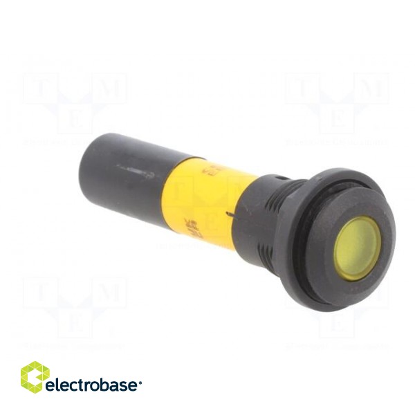 Indicator: LED | flat | yellow | 130VDC | Ø16mm фото 8