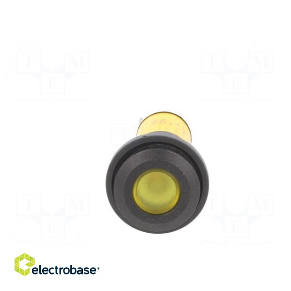 Indicator: LED | flat | yellow | 130VDC | Ø16mm фото 9