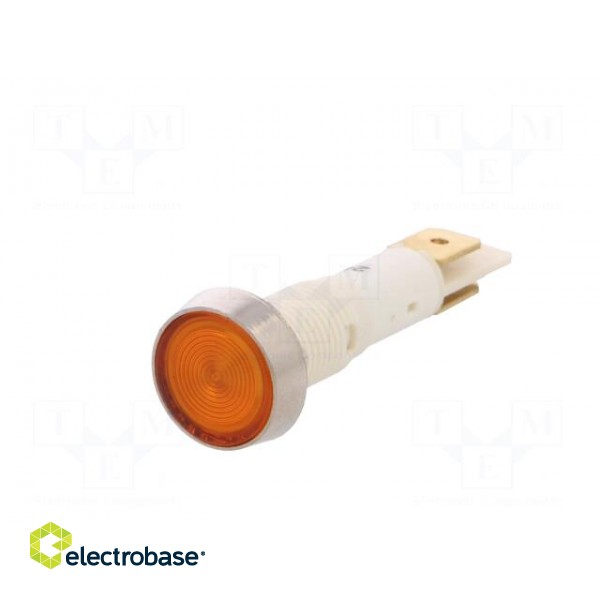 Indicator: LED | flat | 24VDC | 24VAC | Cutout: Ø10mm | plastic image 2