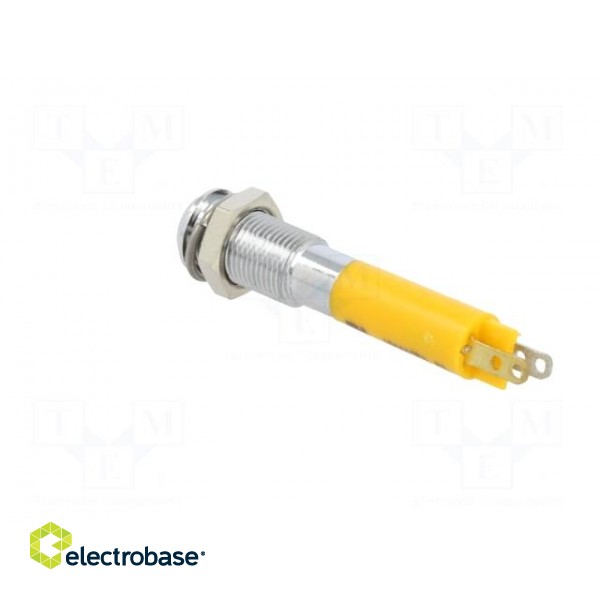 Indicator: LED | superflat | yellow | 24VDC | Ø6mm | IP40 | metal,plastic image 4