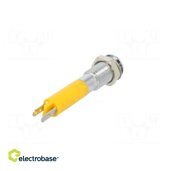 Indicator: LED | superflat | yellow | 24VDC | Ø6mm | IP40 | metal,plastic image 6