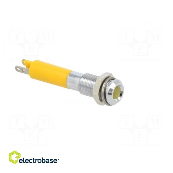 Indicator: LED | superflat | yellow | 24VDC | Ø6mm | IP40 | metal,plastic image 8