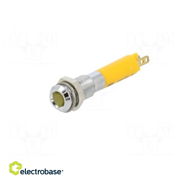 Indicator: LED | superflat | yellow | 24VDC | Ø6mm | IP40 | metal,plastic image 2