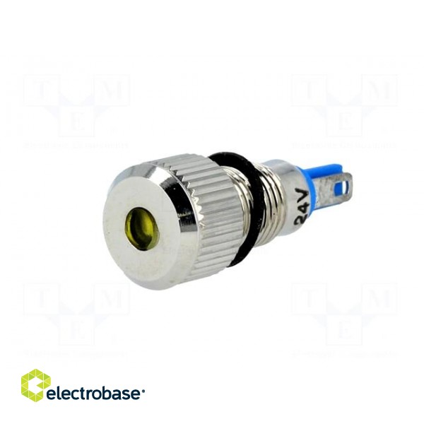 Indicator: LED | flat | 24VDC | Cutout: Ø8mm | IP67 | for soldering image 2