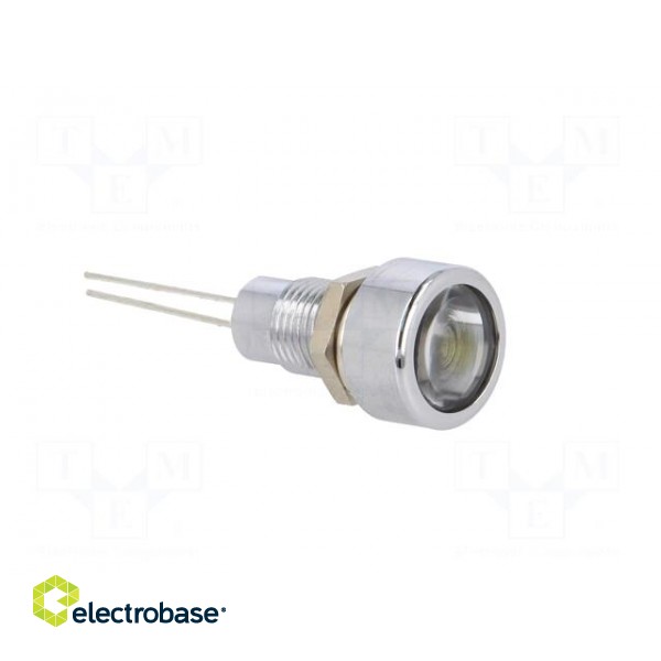 Indicator: LED | flat | Cutout: Ø8.2mm | IP67 | for PCB | brass | ØLED: 5mm image 8
