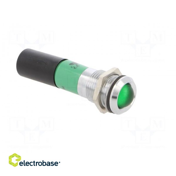 Indicator: LED | flat | green | 230VAC | Ø14mm | IP67 | metal,plastic фото 8