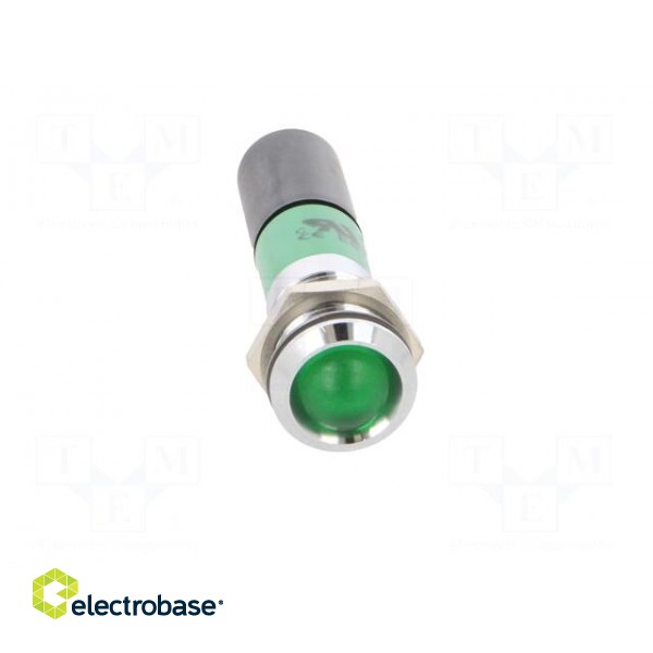 Indicator: LED | flat | green | 230VAC | Ø14mm | IP67 | metal,plastic фото 9
